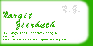 margit zierhuth business card